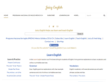 Tablet Screenshot of juicyenglish.com